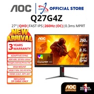 AOC Q27G4Z (260HZ@0.3MS) / Q27G11E (180HZ@0.5MS) / Q27G42ZE (260HZ@0.3MS) 27" GAMING MONITOR ( FAST 