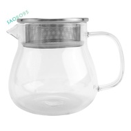 Heat Resistant Coffee Pot Hand Brewing Coffee Pot Steel Cover Transparent Sharing Pot Glass Brewing 