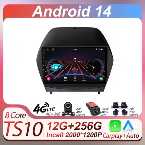 2Din Android Car Radio Multimedia Player For Hyundai Tucson 2 LM IX35 2009-2015 Autoradio CarPlay Na