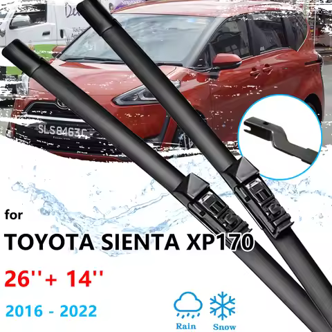 3x For Toyota Sienta XP170 MK2 2016 2017 2018 2019 2020 2021 2022 Front Rear Wipers Blades Windshiel