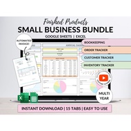 Business Management Excel Spreadsheet 📊📈 – Inventory, Customers, Orders, Sales, Accounting, Invoices