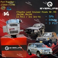 {27060-75150}Alternator Toyota Land Cruiser Prado Rzj95 , Rzj90 2.7CC [Engine 3rz-Fe] ''1996~2002'' 