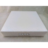 10x10x2” Polyform Square / Gabus Segi Empat / Square Polystyrene Form /Pc