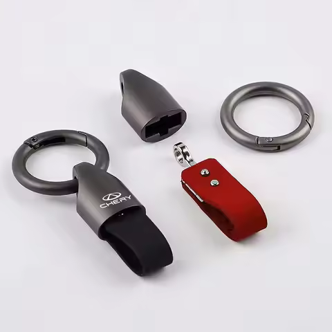 Suede Metal Key Chain Keychain Key Ring Holder For Chery Jaecoo Am Fulwin 2 Arrizo 6 QQ 5x 5 8 Tiggo