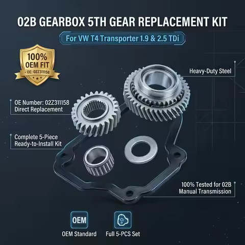 Transmission Replacement Parts 02Z311158 For VW T4 Transporter 1.9 2.5 TDi 02B Gearbox 5th Gear Repl