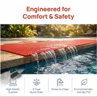 Anti Slip Bathroom Mat Alas Kaki Bilik Air Non Slip Floor Mat 1-10M Anti-corrosion Rubber Plastic Ma