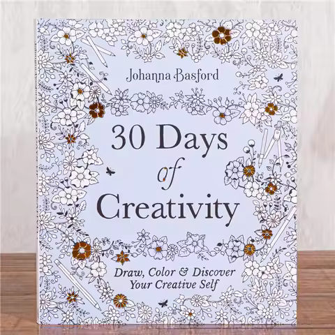 Adult Stress Relief Coloring Book 30 Days of Creativity 80 Page Creative Coloring Book