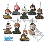 Girls Und Panzer K Prize It's the Crew! ver. Big Rubber Strap พวงกุญแจการ์ตูน สาวปิ๊ง! ซิ่งแทงค์ งาน