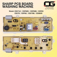 SHARP ESS712 / ESP689 / ESP688 / ESP65 / ESS78 / ESP68 / ESS788 / ESS809 WASHING MACHINE PCB (CONTRO