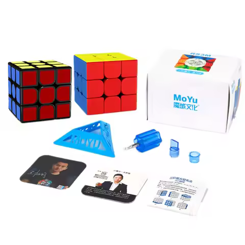 Moyu RS3M Magnetic Cubes 3x3x3 Speed Magic Cube 3x3 Puzzle Cube RS3M Magnetic 3x3x3 Professional Cub