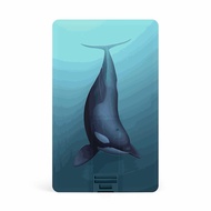 Killer Whale USB Drive Credit Card Design USB Flash Drive U Disk Thumb Drive