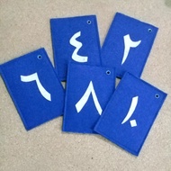 flash felt flash card nombor