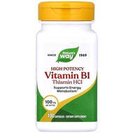 美國Nature's Way 維他命B1, 100毫克 100粒