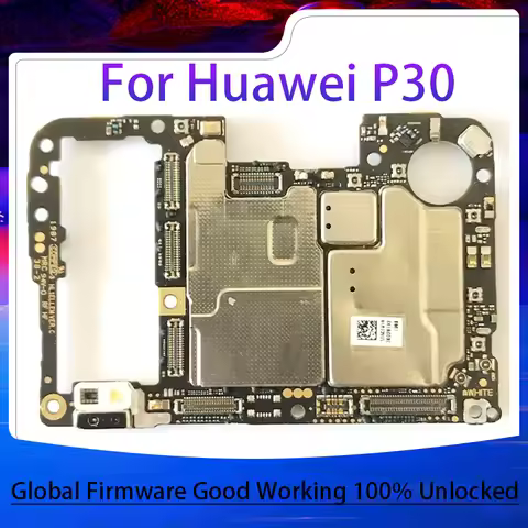 Original Unlocked For HuaWei P30 Motherboard 64GB 128GB Logic Board Full Chips Android OS System Cle