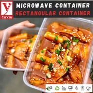 Microwave Rectangular Food Container (50pcs) /RT500S / RT650S / RT750S /RT1000S Bekas Makanan Felton