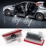 2/4Pcs Car Door Light Ultra Clear Led Projector Ambient Lamp Nano Lens For Mercedes Benz W205 W212 W