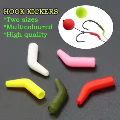 20pcs Carp Fishing Hook Kickers D Rig Kicker Aligners Hooks Sleeves Rigs Anti Tangle Sleeves Hook Al