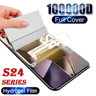 Full Soft Hydrogel Film for Samsung Galaxy S24 Ultra 3D Curved HD Screen Protector for S24Ultra S24Plus S24+ S23 Plus S22 Ultra S21 + S20 FE 5G Anti Scratch Film