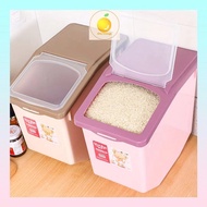 Food Storage Rice Storage 10kg/15kg Kotak Simpanan Beras Isi Rumah 翻盖米箱 READY STOCK