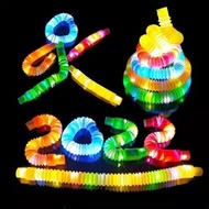 Light Up Pop Pipes Children's Toys Viral LED Pop Tube Toys