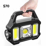 rechargeable outdoor campling solar led cob flashlight work light 户外充電太陽能露營燈電筒