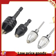 [gzhxdiizi1]4PCS Drill Chuck Quick Change Adapter Mini 3-Jaw Drill Chuck Screwdriver Adapter Electri