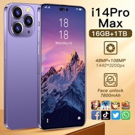 i14 Pro Max 4G 5G Smartphone Face ID   6.8inch  7800Mah HD Screen Network Cellphone 10 Core Mobile Phones