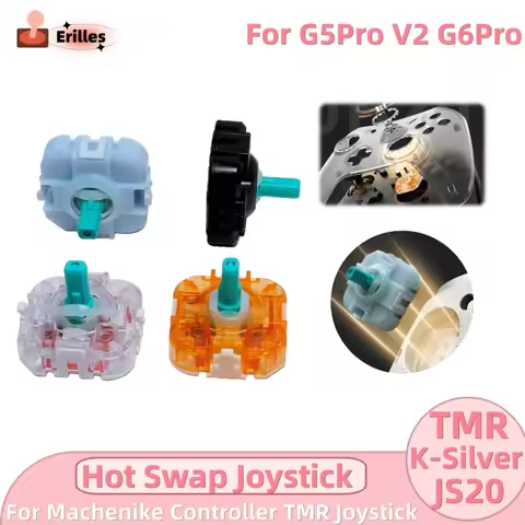 2-10pcs K-Silver JS20 TMR Hot Swap Joystick for Machenike G5Pro V2 G6Pro Game Controller TMR Joystic