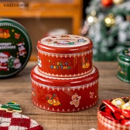 Vast 1Pc Merry Christmas Candy Box Christmas Tree Gift Box Party Gift Tinplate Box Container Supplies Christmas Biscuits Nut Box EN
