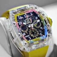 AET REMOULD Richard Mille RM 011 Sapphire Watch 理查德米勒 RM 011 水晶透明手錶 A11 TIME MACHINE （零售價：港幣$976,000