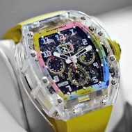 AET REMOULD Richard Mille RM 011 Sapphire Watch 理查德米勒 RM 011 水晶透明手錶 A11 TIME MACHINE （零售價：港幣$4,940,0