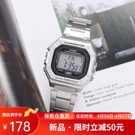 卡西欧（CASIO）手表男小方块数显防水户外运动时尚男表 W-218HD-1A