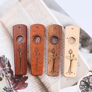 Seruling Kazoo Kayu Sapele Walnut, Alat Muzik Ukulele, Harmonika, Hadiah untuk Kanak-kanak dan