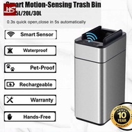 Rubbish Bin Automatic Smart Motion Sensor Dustbin With Lid Stainless Steel Rubbish Bin For Kitchen 9