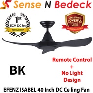EFENZ ISABEL 40Inch DC Motor Ceiling Fans with No Light Design