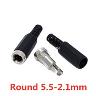 5PCS DC Power Socket Plug DC-005/015/022/025/099 Male and Female Connector 5.5x2.1/2.5mm Round Hole 