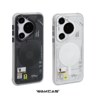 WAKCAS Matte Mechanical Huawei P70 Phone Case Magnetic Absorption Original Design Protection for Hua