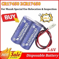 CR17450 2CR17450 3.6V 2500/5000mAh Disposable Battery for Mazak Special Use Relocation & Inspection 
