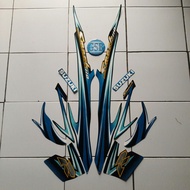 Striping stiker motor suzuki Smash r 110 2008 biru