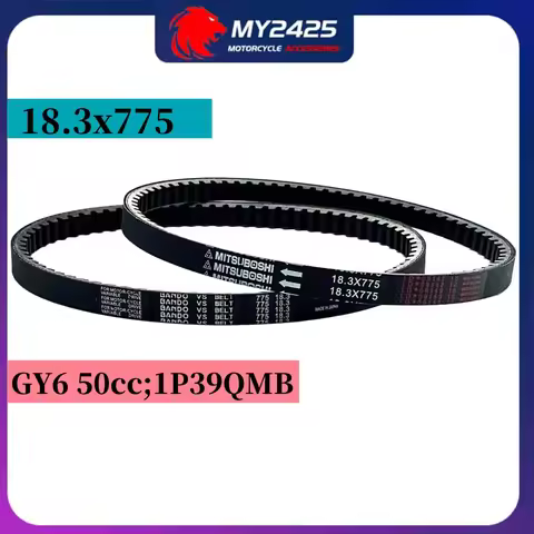 775x18.3 GY6 50cc Variator Belt For GY6 50cc 4 Stroke Chinese Scooter Moped 1P39QMB engine 775 18.3