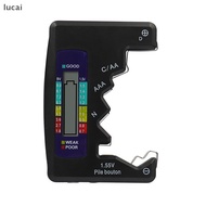 lucai Digital Battery Tester C D N AA AAA 3V Button Cell Capacity Check Detector LCD Display Capacit
