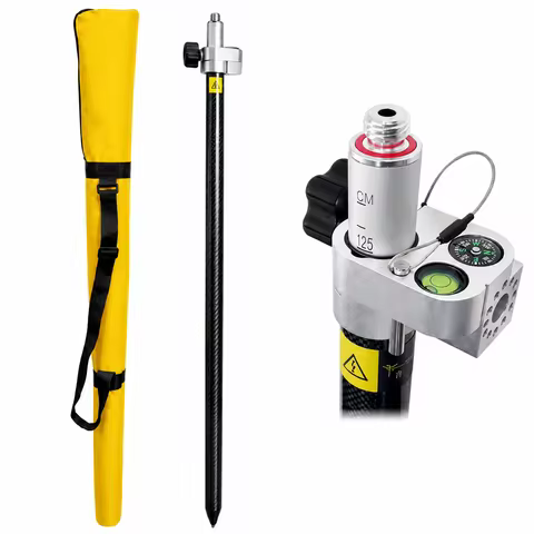 2.2m Carbon Fiber Measuring Pole High Precision Survey Measuring Rod Engineering Measuring Tool for 