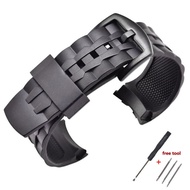 Ef550 Dây đồng hồ cho CASIO EDIFICE EF-550D loạt khóa thép cao su thể thao silicon mềm Dây đeo chống