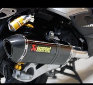 Scorpio AKRAPOVIC exhaust pipe stickers reflective stickers car stickers 6PCS