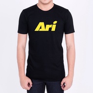 เสื้อ Ari สกรีนสีทอง เสื้อยืด ผ้าดีใส่นุ่มสบาย cotton100, สกรีนแบบเฟล็ก PU ถูกที่สุด