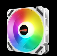 全城熱賣 - COOLMOON靜月RGB風扇 12cm機箱風扇 內發光靜音台式電腦散熱風扇（單個靜月白RGB風扇）