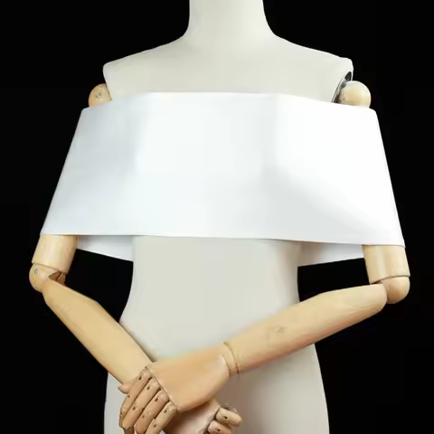 Elegance Ivory Satin Off-the-Shoulder Shawl Wedding Bolero Dresses Accessories Wedding Wraps Bridal 