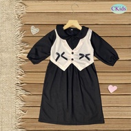 CKids Girls' Gamis White Vest Eunha Ribbon