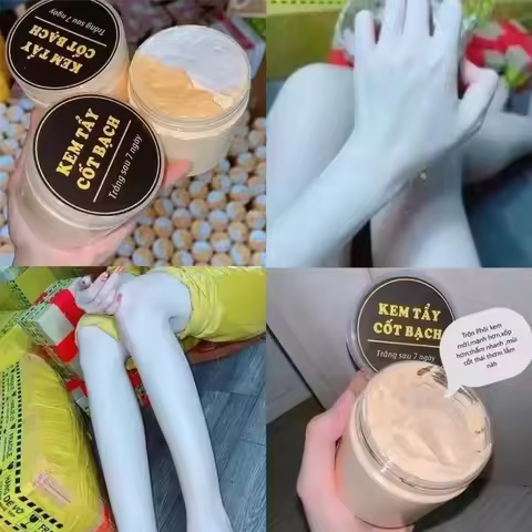 200gr Kem body cốt ủ siêu trắng trắng nhanh hiệu quả, kèm thêm muỗng trộn kem -thơm mịn dễ sử dụng h