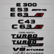 Mercedes Benz E-CLass W212 W213 Emblem Logo E63S E300 Fender Emblem Accessories Rear Bumper Emblem M